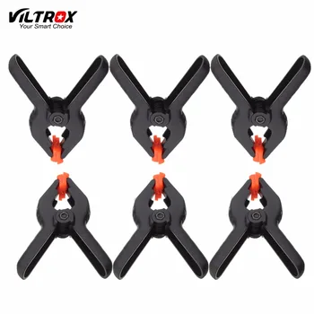 

Viltrox 6 Pcs 3.5-inch( 3.5") 9CM Photography Studio Background stand holder Clips Backdrop Clamps Pegs Photo Equipment