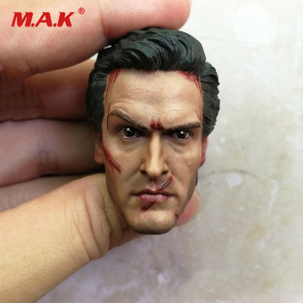 

1/6 The Evil Dead Ashley Head Sculpt War damage version PVC head model For Man Body