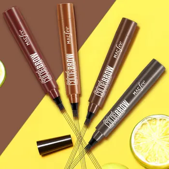 

For Macfee Four Fork Long-Lasting Water Eyebrow Pencil Four Eyebrow Pencil Liquid Eyebrow Pencil Waterproof And Sweat