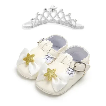 

2019 New hot headband PU leather multi-color moccasins soft sole Newborn Baby Girl Boys Shoes First Walkers Shoes for party
