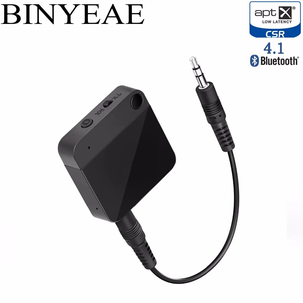 Binyeae Bluetooth 4 1 Aptx low latency stereo home font b TV b font Audio Transmitter