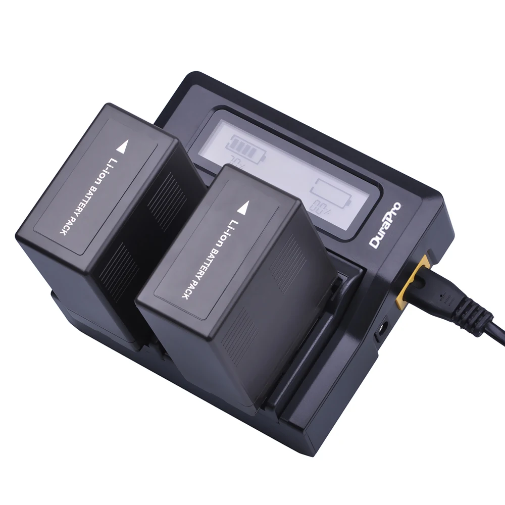

2X VW-VBG6 VBG6 VWVBG6 7.2V 6000MAH Camcorder Battery + Fast LCD Dual Charger for Panasonic AG-AC160A,AG-AC7,AG-AC130A,AG-HMC150