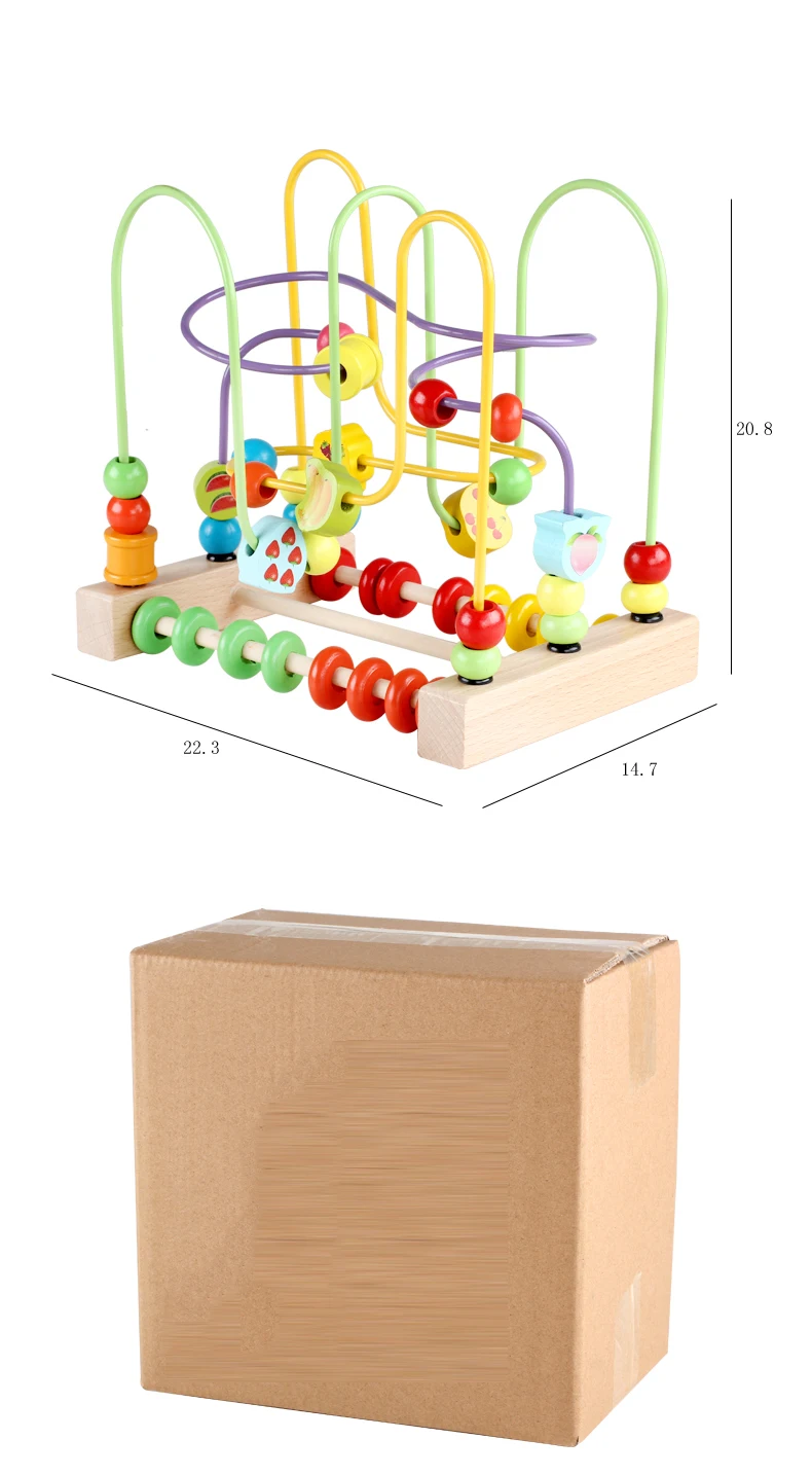 Educativos de Madeira Educativos para Crianças Brinquedos Montessori Contagem Grânulo Ábaco Materiais Matemática Presente 16 Brinquedos mat.