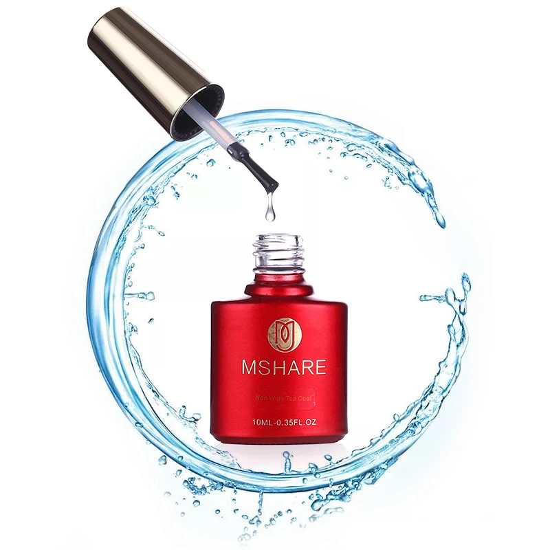 MSHARE Tempered Non-Scratch Top Coat Nail Gel Polish No Wipe  Topcoat 4