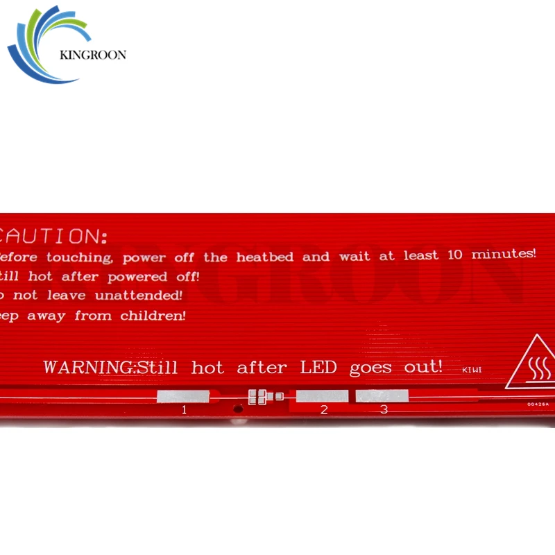 KINGROON Модернизированный MK2B кровать с подогревом PCB heatкровать двойной 12 в 24 в красный MK2 B Горячая кровать 3D принтеры часть тепла 214 мм x 214 мм аксессуары