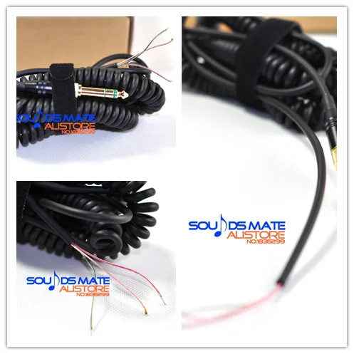 DIY Soldering Replacement DJ Headphone Cable Cord Line For Pioneer HDJ 500 1000 1500 Headsets 1m 3m