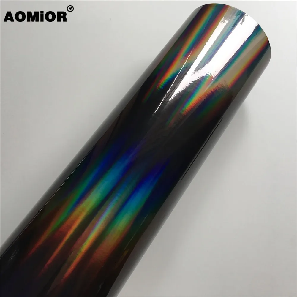 Цветная лазерная Радужная виниловая пленка наклейка из фольги градиентная