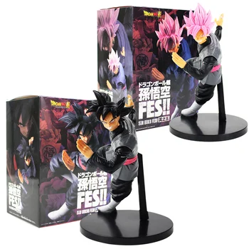 

20cm Anime Dragon Ball Z Super Saiyan Son Goku FES Pink Black Hair PVC Action Figure Collectible Model Toy Doll