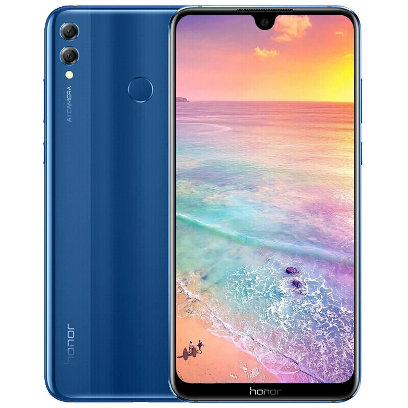 Глобальная ПЗУ huawei Honor 8X Max 7,12 дюймов мобильный телефон 6G 64 Гб 4900 мАч отпечаток пальца ID батарея Android 8,2 16MP Камера 2160*1080