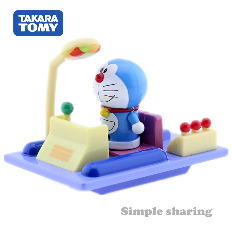 Takara Tomy Tomica Ride On R04 Doraemon Time Machine Модель Kit Jingle Cat робот Игрушечная машина литая аниме