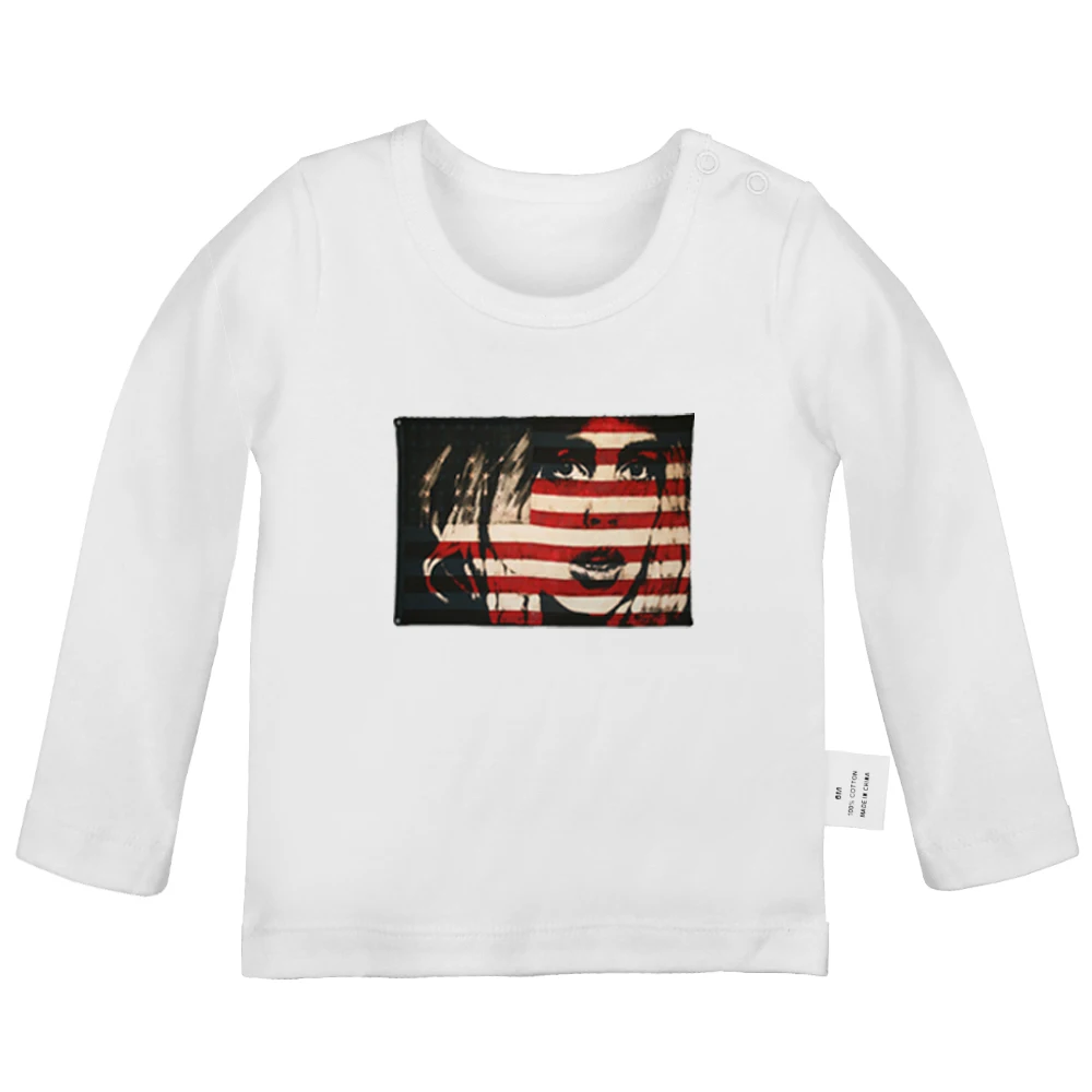 YbBabyYW311C Футболка для новорожденных с надписью «Call For FNV NCR Flag NIA California» и надписью «I Love my Husband», однотонные футболки с длинными рукавами для малышей - Цвет: YbBabyYW311C