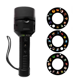 

2 in 1 LED Projector Lamp Decoration Light & Handheld Flashlight with 3 Round Slides Battery Not Included