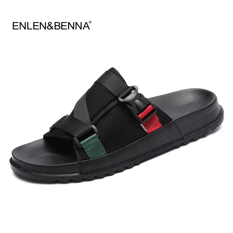 Achat Nouveau 2017 D été EVA Massage De Mode Sandales Hommes Flip Flops Casual Patch Respirant Hommes Sandalias Hombre Plage Pantoufles Pour Homme