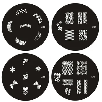 

wholesale New recommend 90 designs M Serial Nail Art beauy Stamping Image decoration Stencils stamping 200pcs/lot free shipping