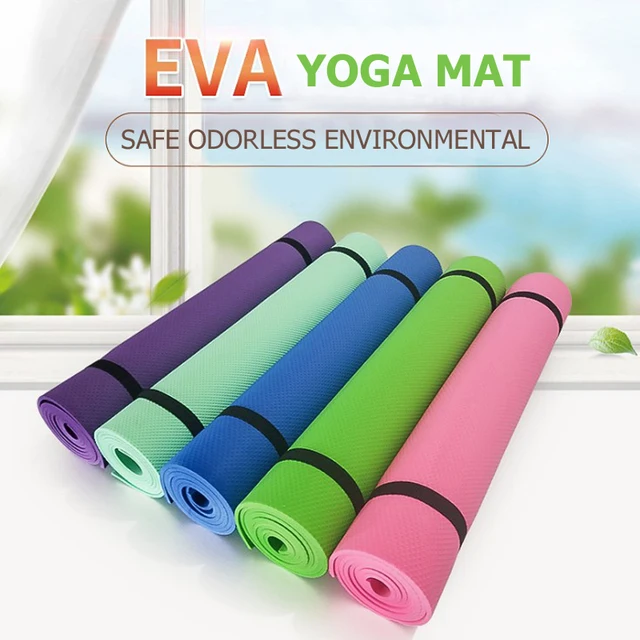 Eco Friendly EVA Yoga Mat 4MM Non slip Fitness Sports Exercise Mat Gym