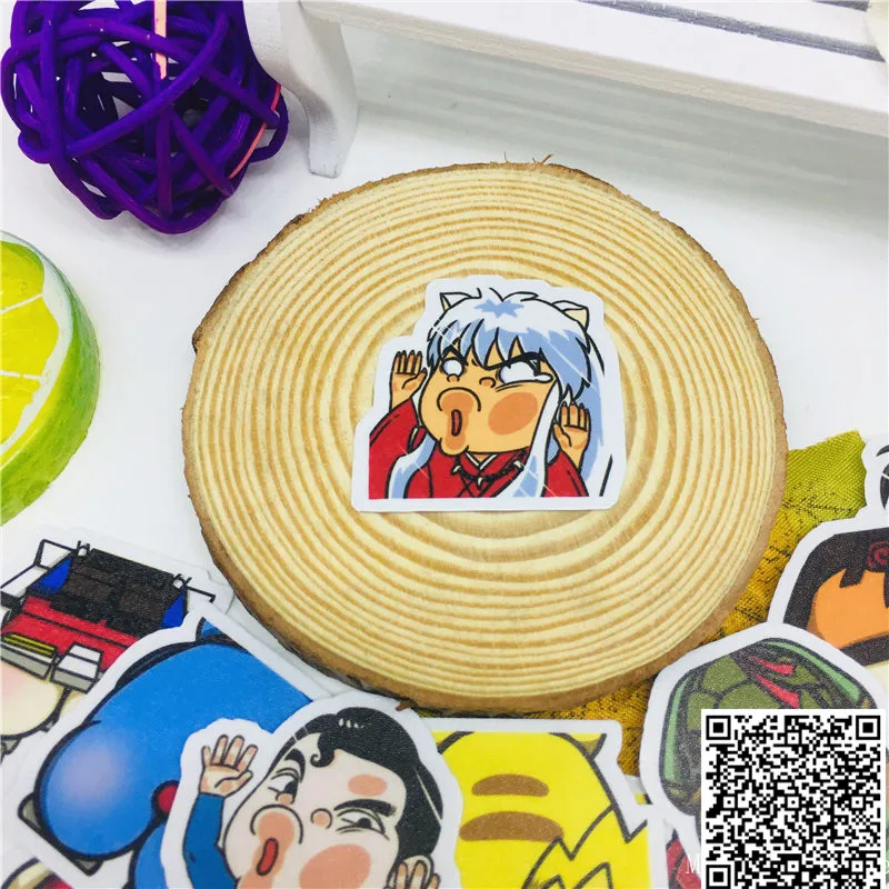 40 pcs Anime all kinds Stickers for Car Styling Bike Motorcycle Phone Laptop Travel Luggage Cool Funny Sticker Bomb Decals