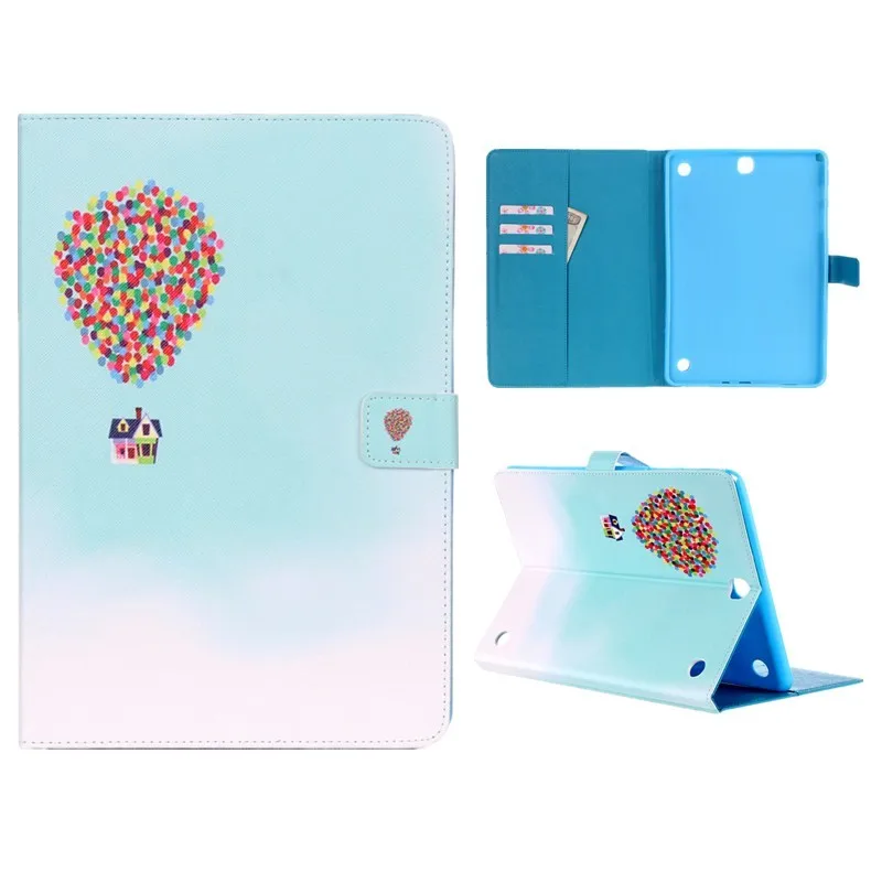 For Samsung Galaxy Tab A 9.7 T550 T555 Case PU Leather Fashion Cartoon Tower Stand Wallet Flip Cover For Galaxy Tab A 9.7 tablet (4)