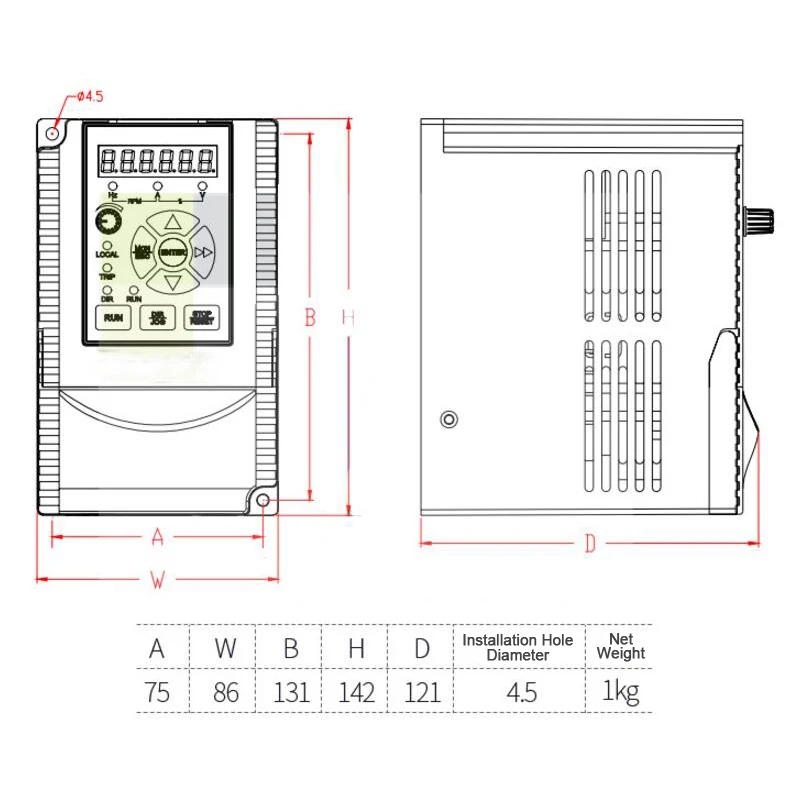 1.5kw шпинделя 80 мм электродвигатель для DIY фрезерные машины 2.2kw 220 В vfd инвертор