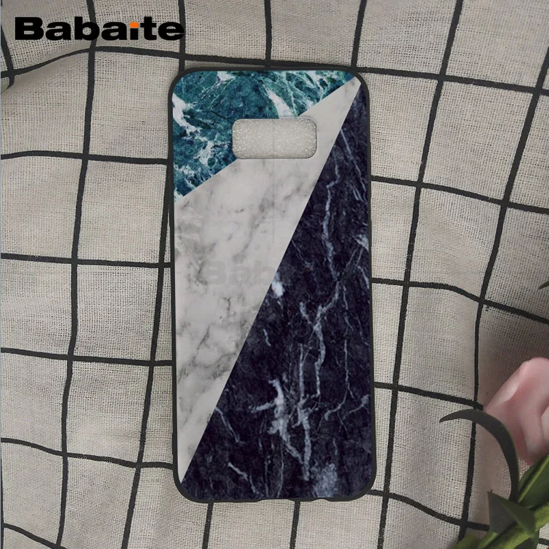 Fashion Geometric Splice Pattern Marble gold pink marble stone