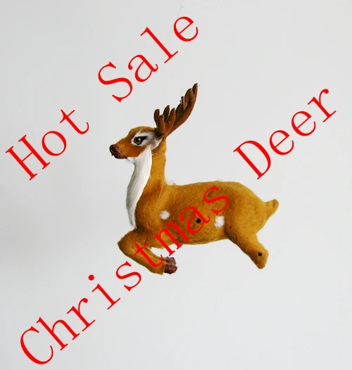 

free shipping mini christmas deer for christmas tree decoration