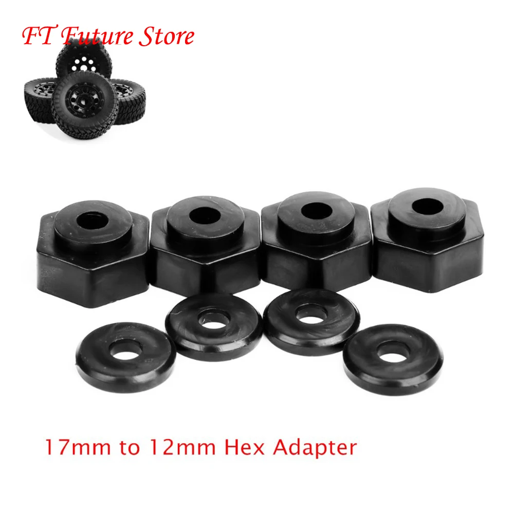 

4pcs Set Adapter 17mm to 12mm Hex For 1:10 RC Short Course TruckTyre Tires New