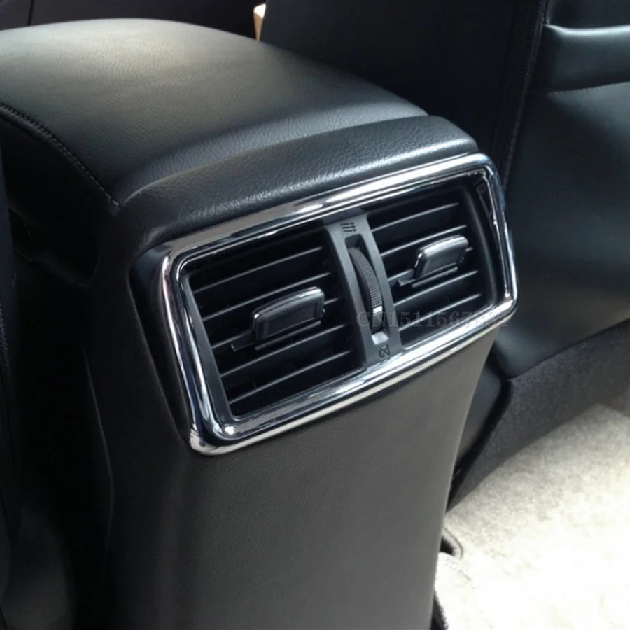

ABS Chrome Trim Outlet Air Conditioning Decoration Circle Cover Sticker For Nissan X TRAIL X-trail Xtrail Rogue T32 2014 2015