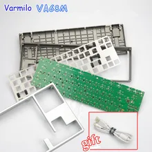 Varmilo VA68M Platine LED metall mechanische tastatur kit silber/grau version DIY Kits DIY Mechanische Tastatur
