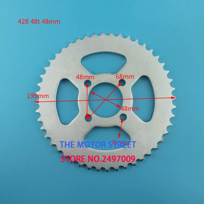 Новейшая приводная передача мотоцикла скутера 530 520 420 428 большая Звездочка 32T 37T 41T 48T 40T 43T 60T звездочки