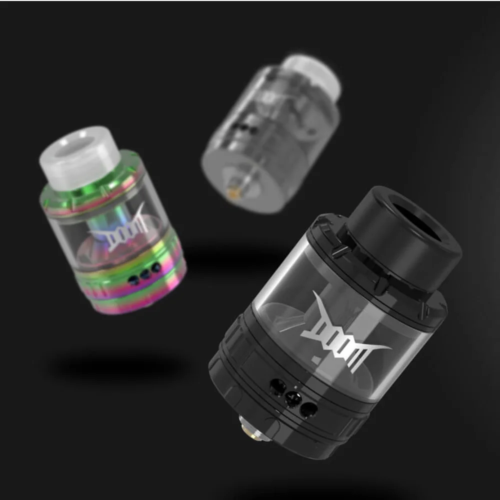 

E-Cigarette Atomizer Original Damnvape Doom Mesh RTA 4ml tank with 3D Liquid Flow Systerm 2 Mesh Coils vs wotofo profile unity