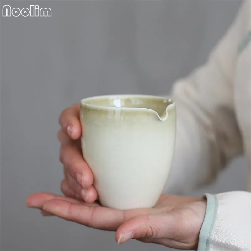 

Plant Ash Glaze Fair Cups Pigmented Teacups Traditional Chinese Kung Fu Tea Accessories Ceramic Drinkware