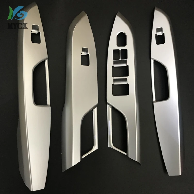  4pcs Car Styling Stainless Steel Door Handle Holder Window Lift Switch Cover Trim Accessories For S