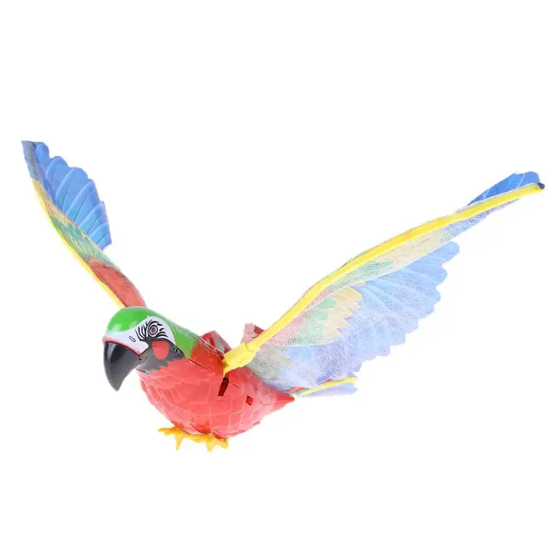 Детская Электронные игрушки распространения крыло звук Flying попугай Электрический повесить попугай игрушки развивающие Электронные