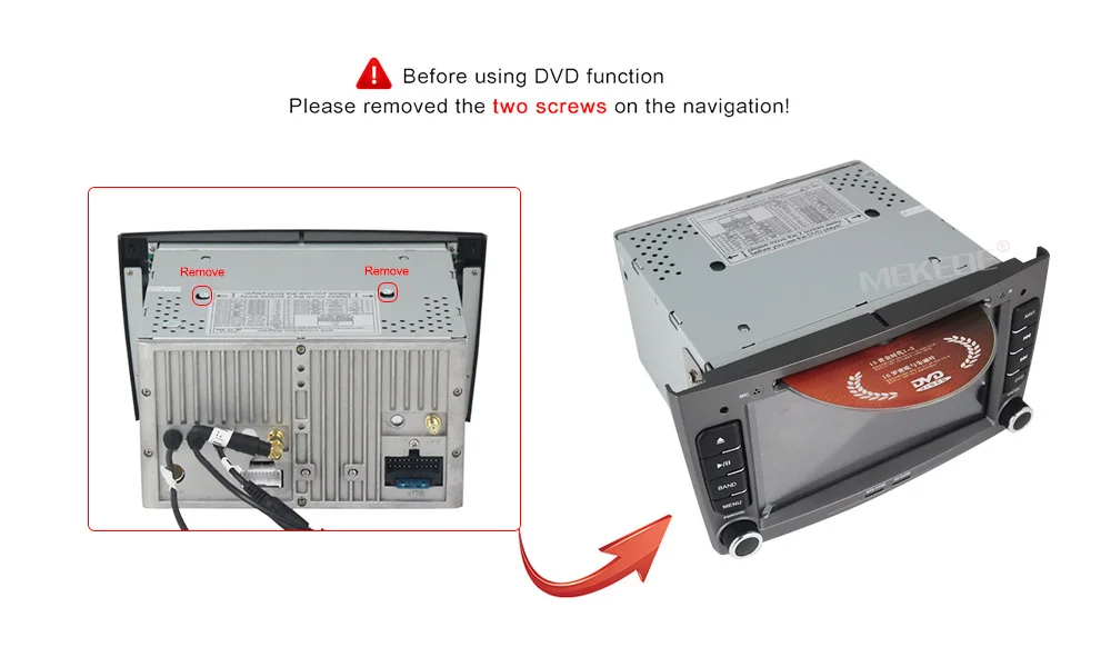 Best MEKEDE 2 din car dvd player Android 9.1 autoradio multimedia player for PEUGEOT 308 2007-2013,408 2011-2014 with gps navigation 7