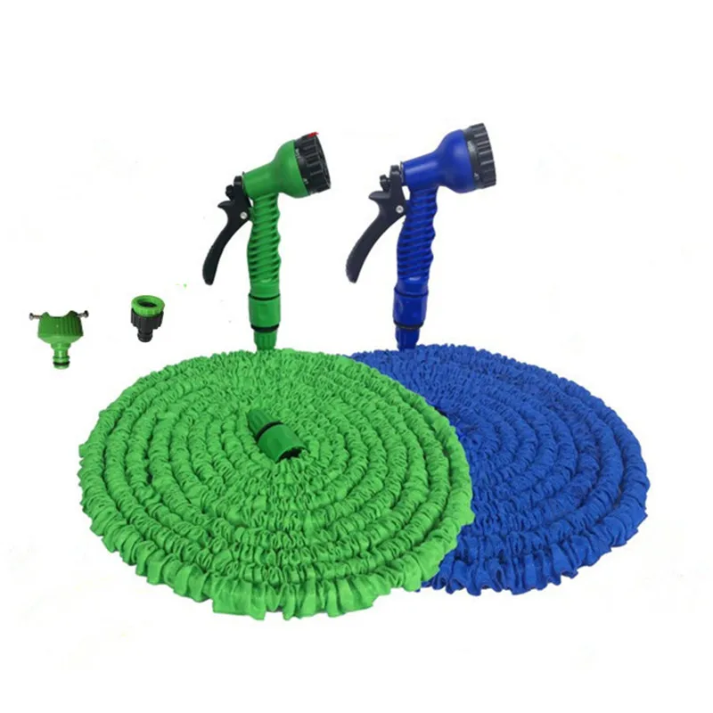 Goede Nieuwe Thermische Magische Tuin Water Slang Flexibele Slang Uitschuifbare Tuinslang Reel Vrachtwagen Water Connector Blauw Groen 25 75FT