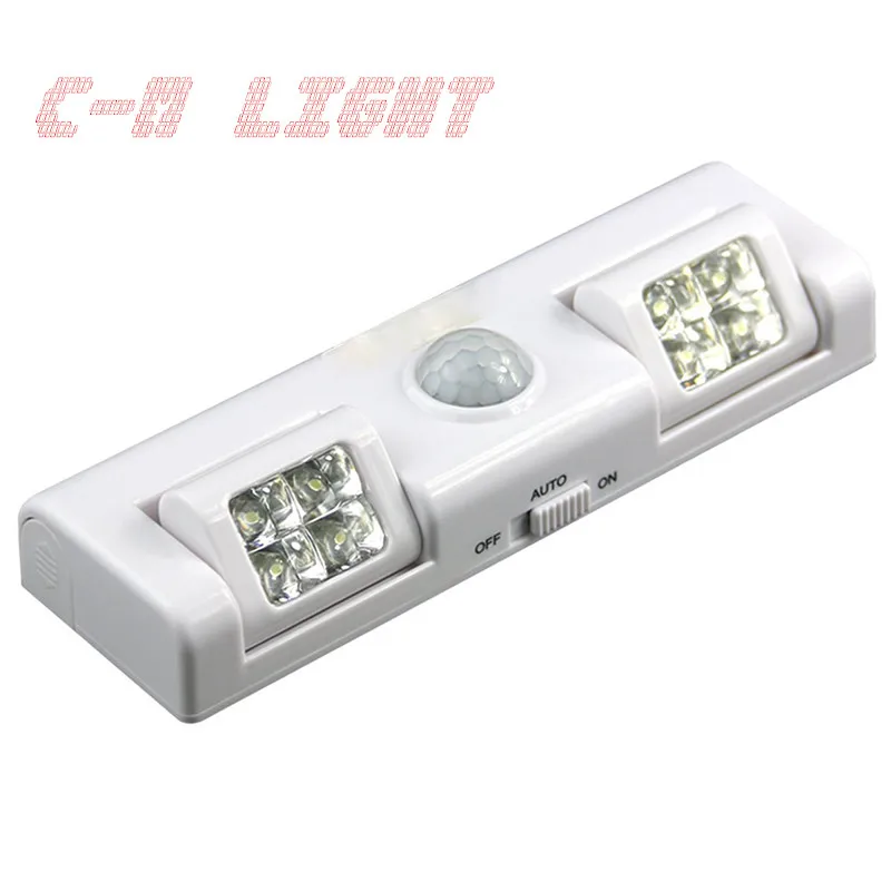 

LED Night Light Bulb Auto PIR Motion Sensor Activated Cordless Battery Powered Wall Lamp for Cabinet, Bedroom, Drawer, Garage