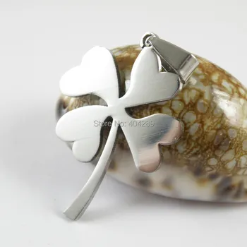 

Wholesale 12PCS Stainless Steel Lucky 4 Leaf Clover Pendant Necklace,Best price for more Quantity