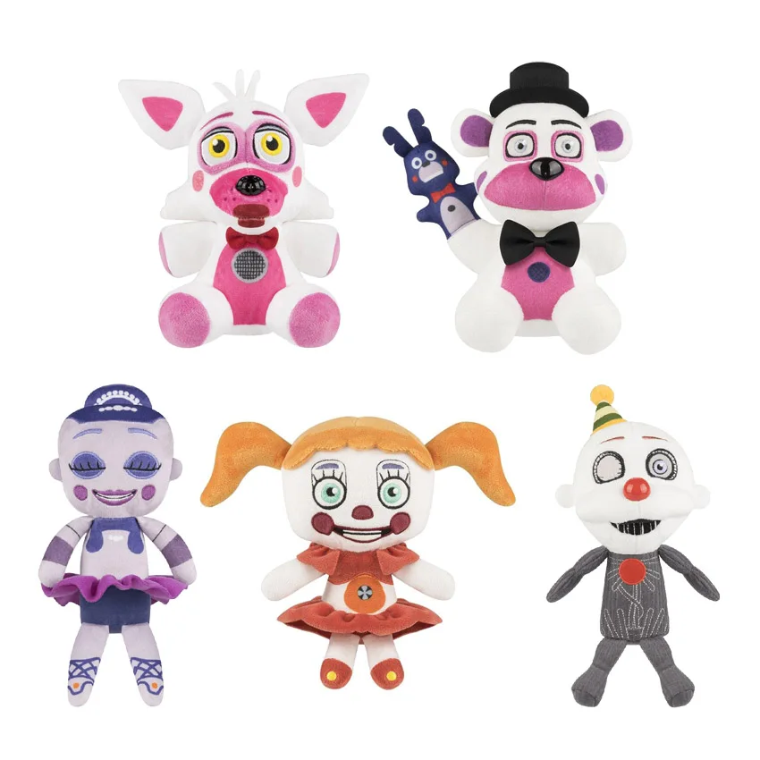 5pcs/lot FNAF Plush Toy Five Nights At Freddy's Sister