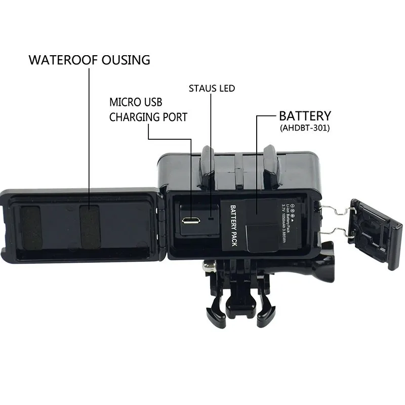 gopro waterproof diving flash
