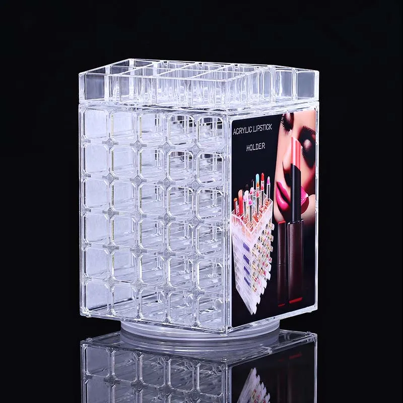 

Delicate Clear Fashion Makeup Organizer Storage Box Jewelry Container Organizer for Cosmetic Storage Box Case Lipstick Holder