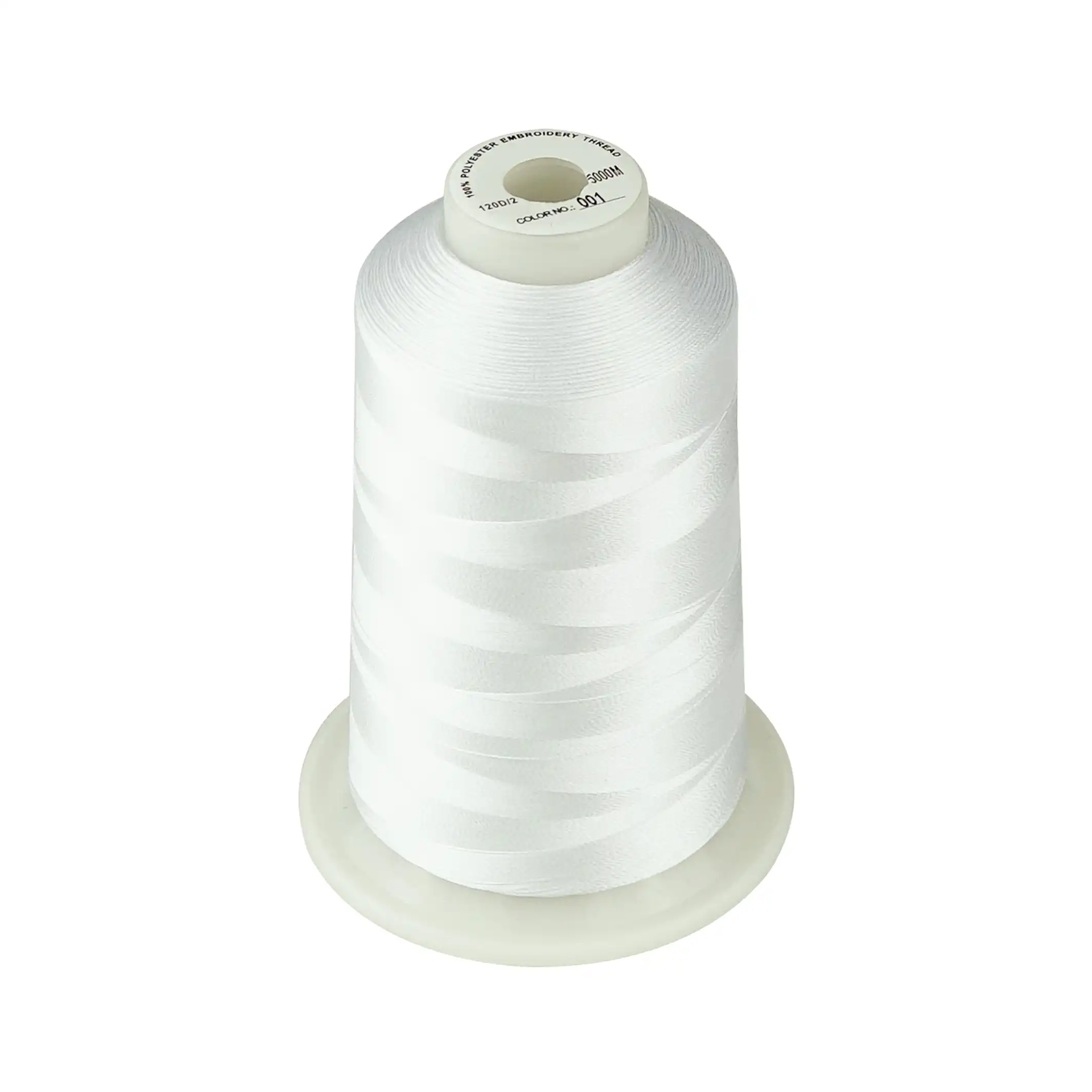 6 X blanco pesado deber Carretes parilon 100/% poliéster hilo de Coser 500 M
