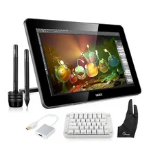 Big discount Ugee HK1560 15.6″ IPS Art Drawing Graphics Monitor Art Drawing + Mechanical Keyboard+ USB 3.0 to HDMI Adapter+ Two-Finger Glove