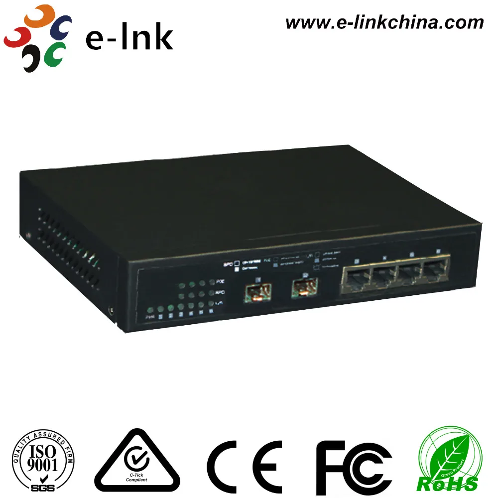 4x10/100/1000 м + 2x1000 IEEE802.3at одиночный режим 20 км IEEE802.3af PoE стандарт 15 4 Вт переключатель