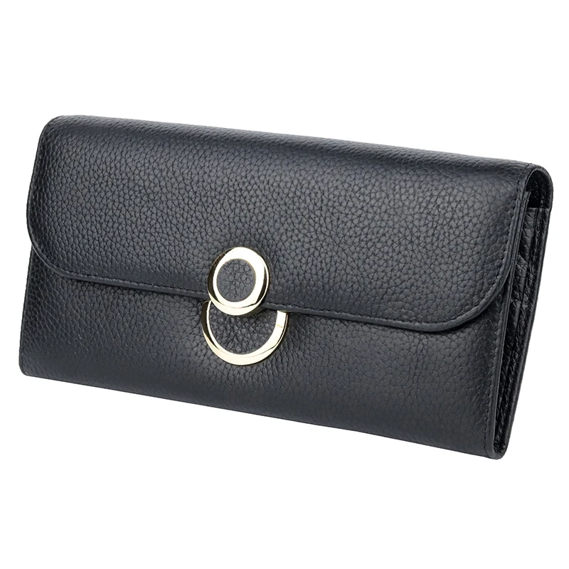 

Guaranteed Cowhide Leather Women Wallets Hot Zipper Purses Multi-Card Bit Card Wallet New Arrivals Long Fashion Women's Wallet