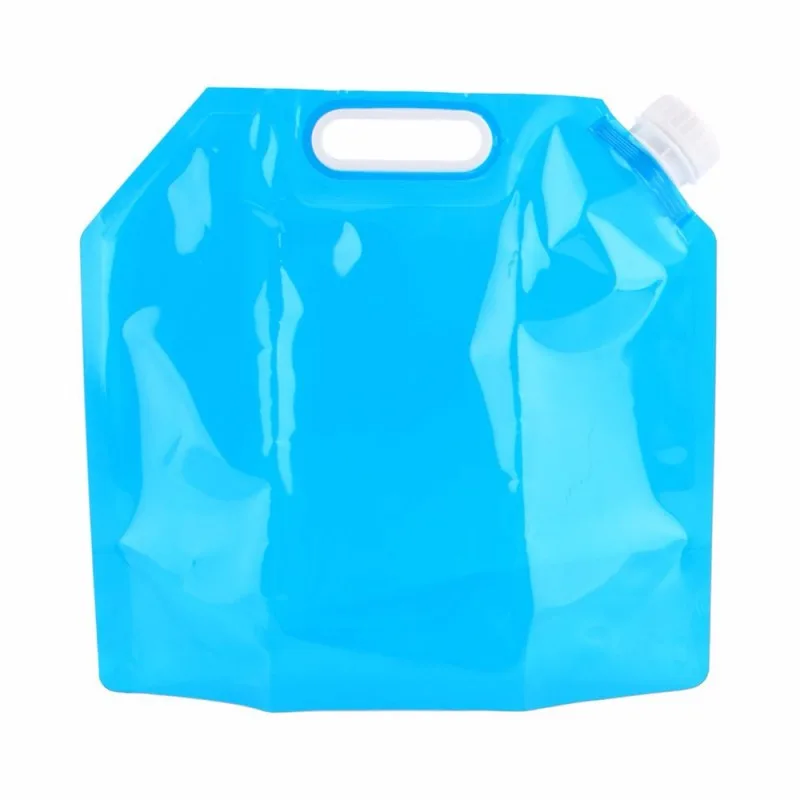 5L воды складная сумка мешок PE безвкусный с замком безопасности Портативный Кемпинг сборно-разборный Водный Контейнер выживания сумка для хранения аксессуары