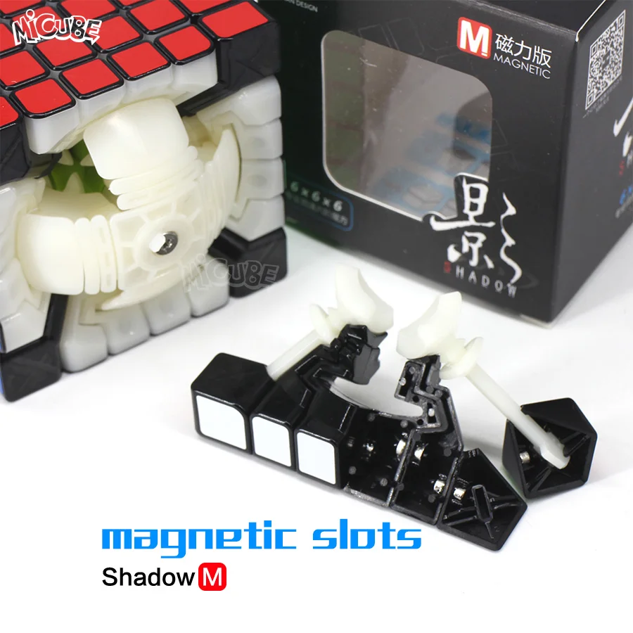 Qiyi Mofangge Магнитный куб Shadow 6x6 Cubo Magico 6x6x6 ShadowM speed профессиональная головоломка обычные магнитные 6x6 магические кубики