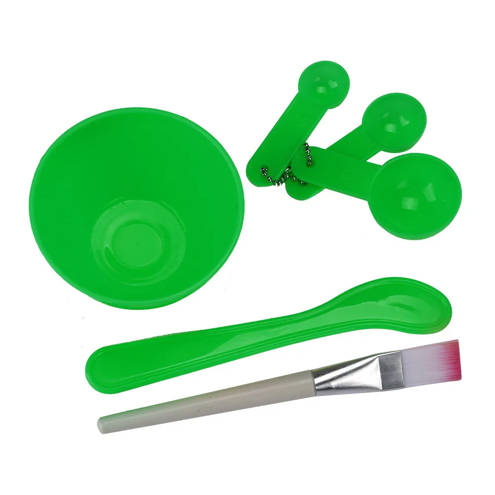 

Mint 4 in 1 DIY Facial Mask Mixing Bowl Brush Spoon Stick Tool Face Care Set FSS Tool Purple For Lady