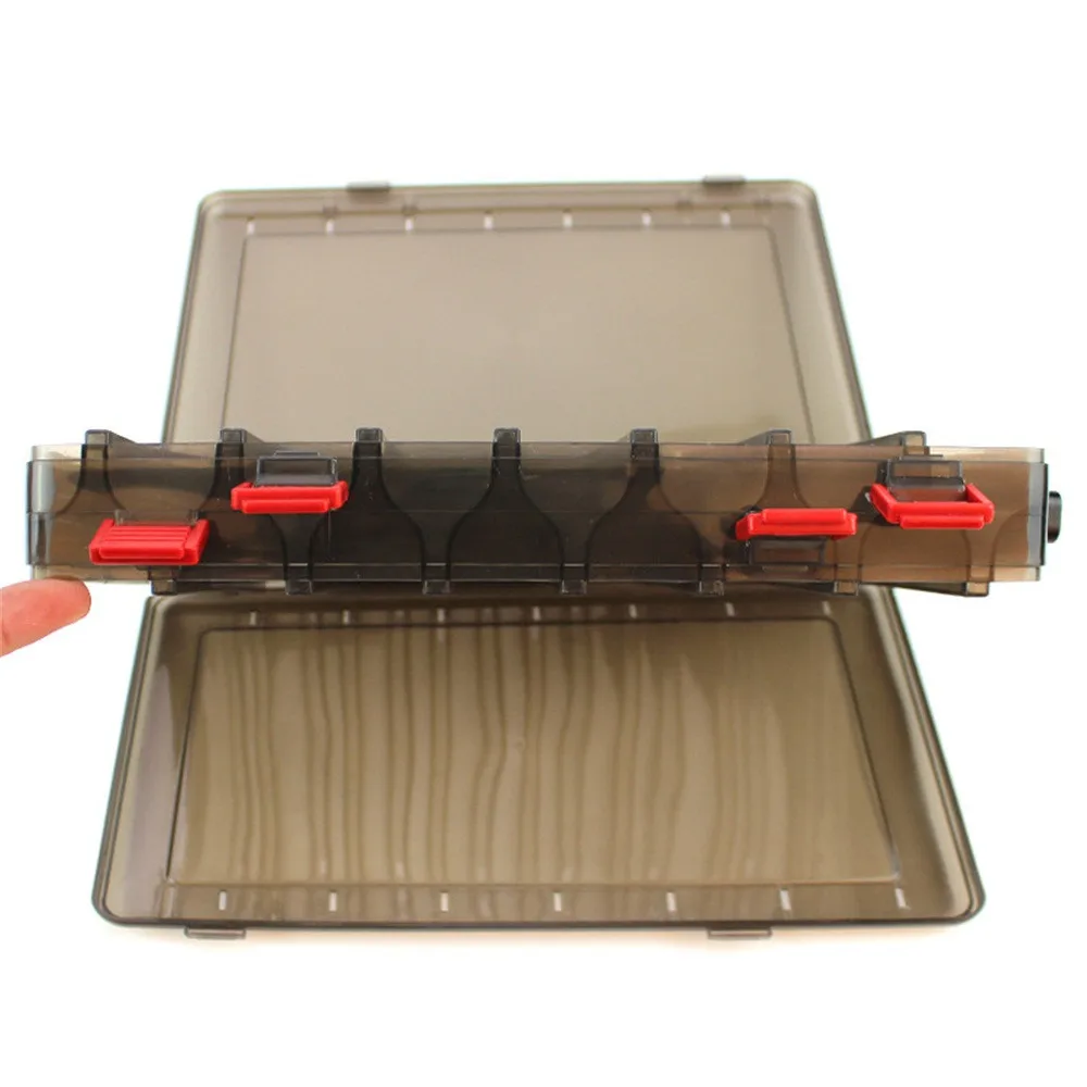 

14 grid Portable Outdoor Fishing Gear Baits Box Double-sided Storage Waterproof Durable Plastic Fishing Tackle Box 2.0#