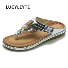 Женская повседневная обувь на плоской подошве с кристаллами, летние Нескользящие шлепанцы, шлепанцы, женские пляжные сандалии для улицы, женские новые дизайнерские тапочки