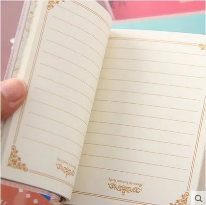 送料無料8.5*11.5センチ多色かわいいミルク茶日記帳ノートメモ帳メモ(1