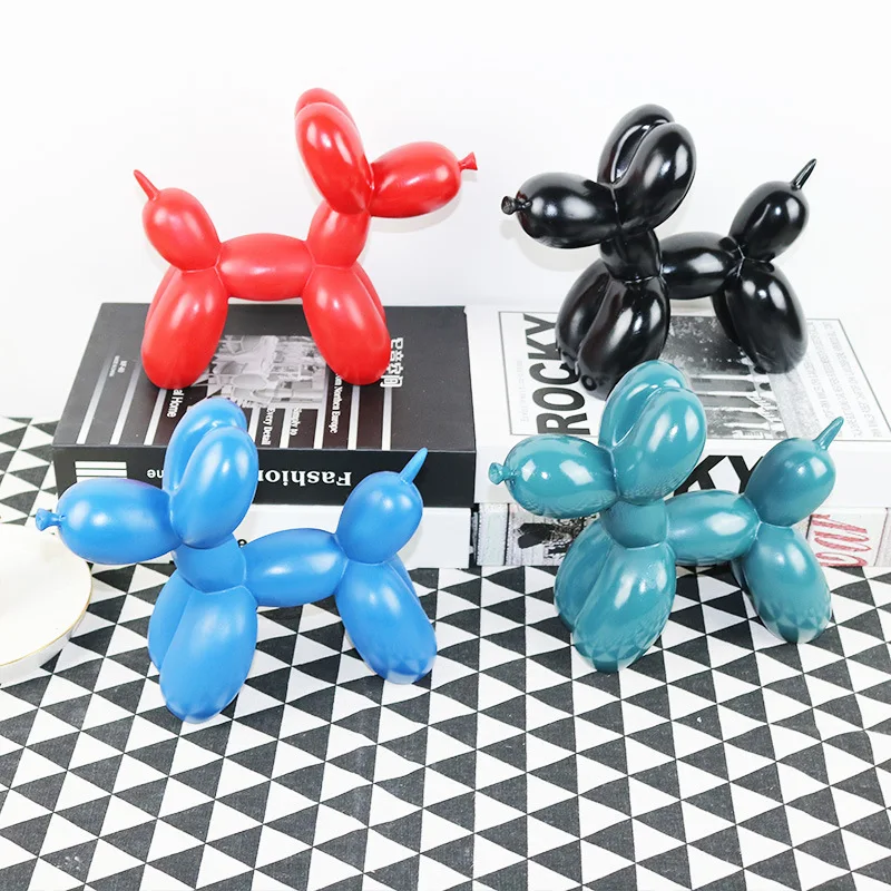 

INS Balloon Dog Shape Statue Ornaments Wine Cooler Home Decoration Accessories Dog Statue Sculpture Modern Abstract Resin Craft